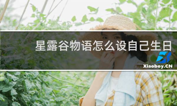 星露谷物语怎么设自己生日