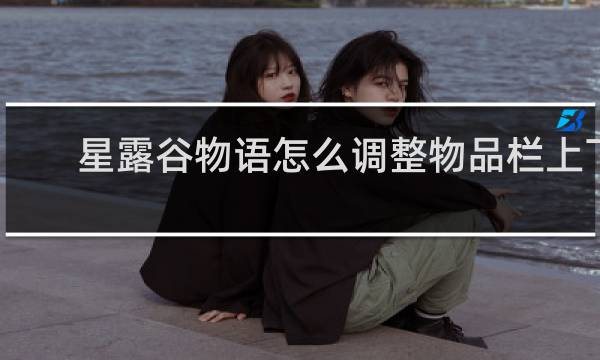 星露谷物语怎么调整物品栏上下