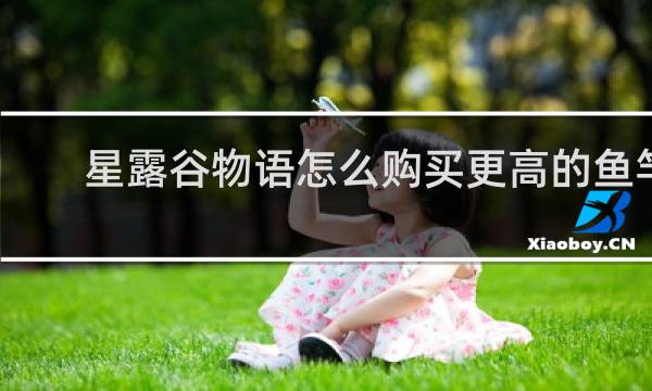星露谷物语怎么购买更高的鱼竿