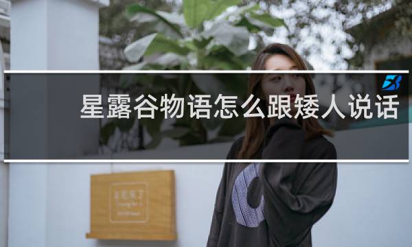 星露谷物语怎么跟矮人说话