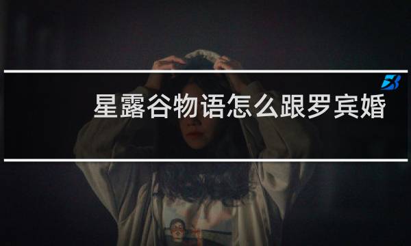 星露谷物语怎么跟罗宾婚