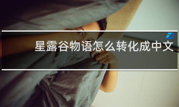 星露谷物语怎么转化成中文