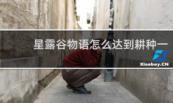 星露谷物语怎么达到耕种一