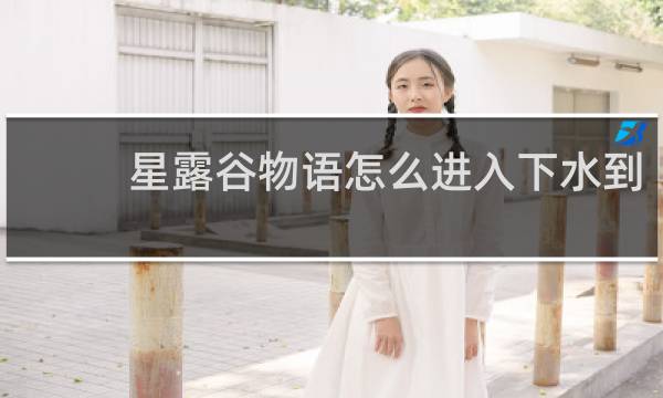 星露谷物语怎么进入下水到