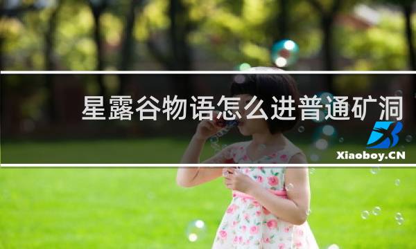 星露谷物语怎么进普通矿洞