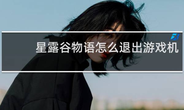 星露谷物语怎么退出游戏机