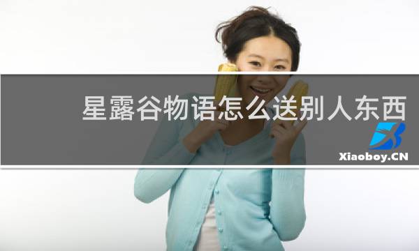 星露谷物语怎么送别人东西