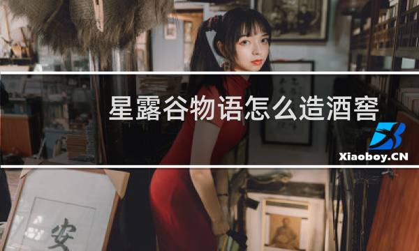 星露谷物语怎么造酒窖