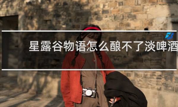 星露谷物语怎么酿不了淡啤酒
