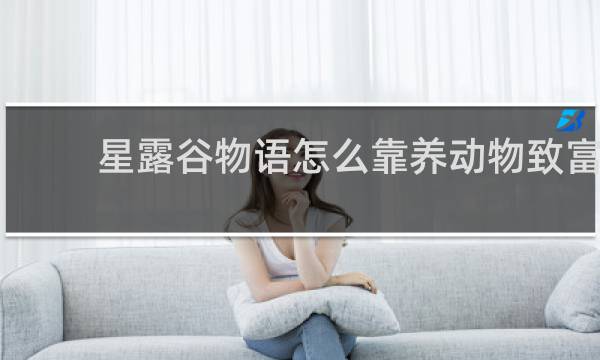 星露谷物语怎么靠养动物致富