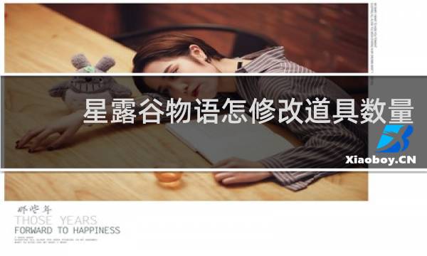 星露谷物语怎修改道具数量