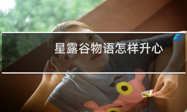 星露谷物语怎样升心