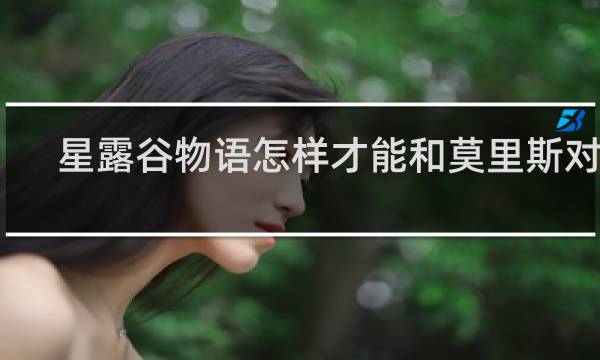 星露谷物语怎样才能和莫里斯对话