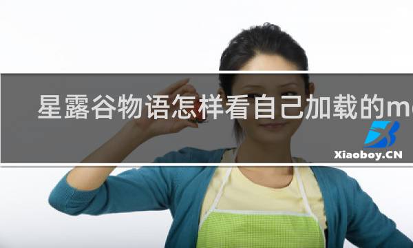 星露谷物语怎样看自己加载的mod