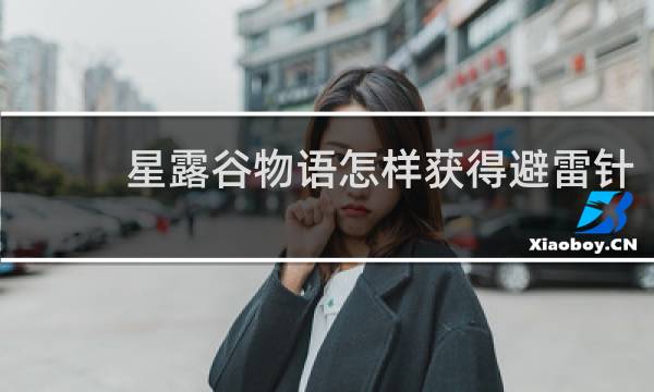 星露谷物语怎样获得避雷针