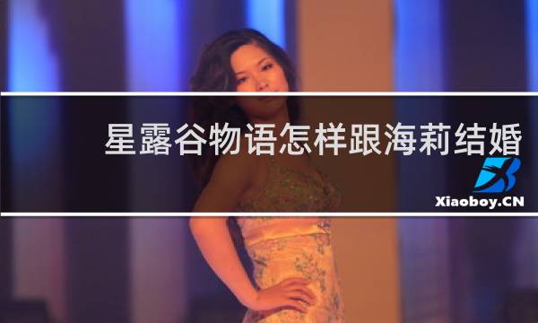 星露谷物语怎样跟海莉结婚
