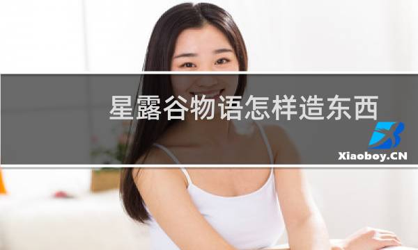 星露谷物语怎样造东西