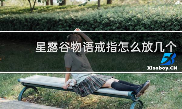 星露谷物语戒指怎么放几个