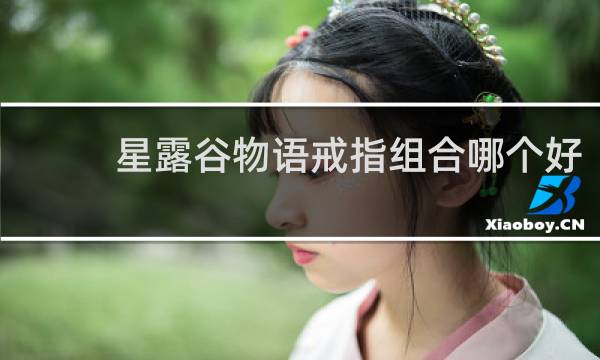 星露谷物语戒指组合哪个好