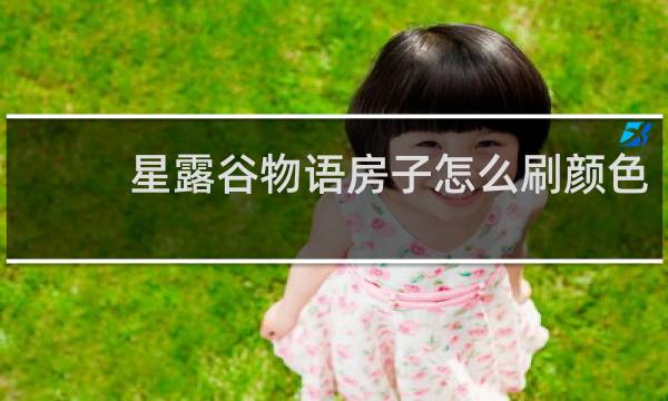星露谷物语房子怎么刷颜色