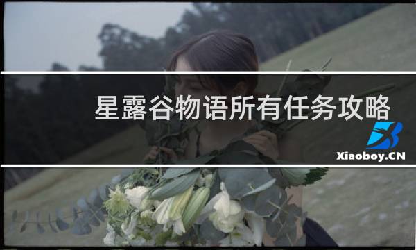 星露谷物语所有任务攻略