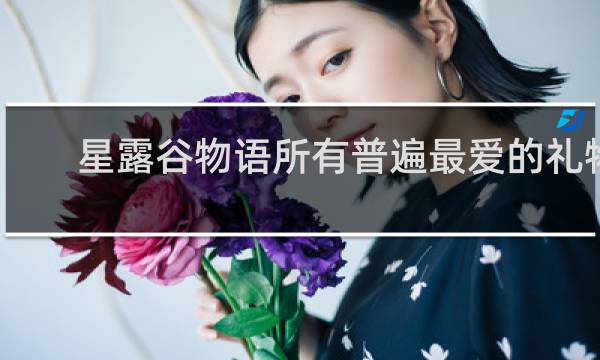星露谷物语所有普遍最爱的礼物