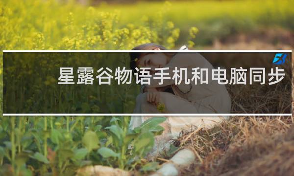 星露谷物语手机和电脑同步