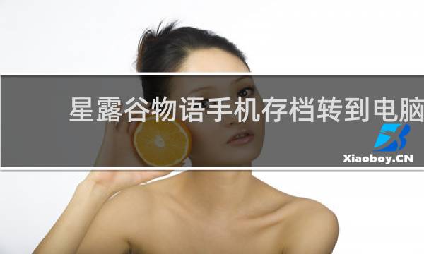 星露谷物语手机存档转到电脑