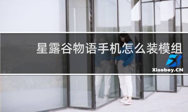 星露谷物语手机怎么装模组