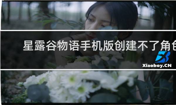 星露谷物语手机版创建不了角色