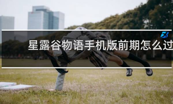 星露谷物语手机版前期怎么过