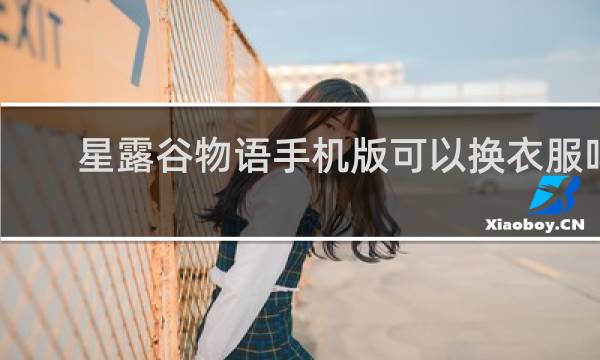 星露谷物语手机版可以换衣服吗