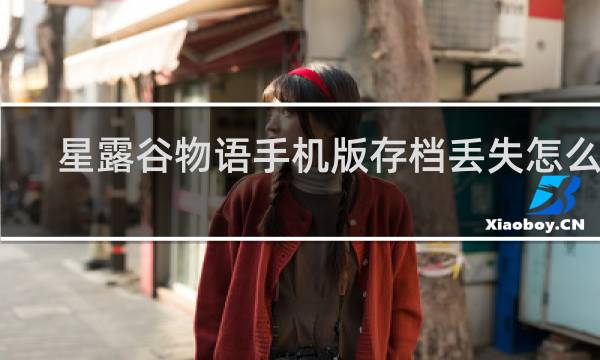 星露谷物语手机版存档丢失怎么办