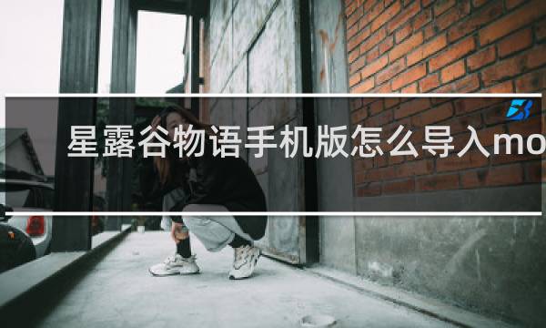 星露谷物语手机版怎么导入mod