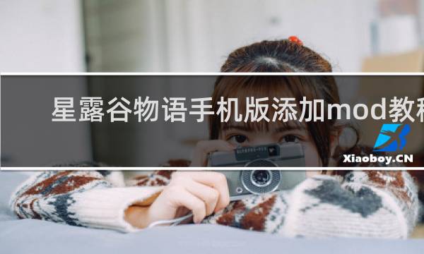 星露谷物语手机版添加mod教程