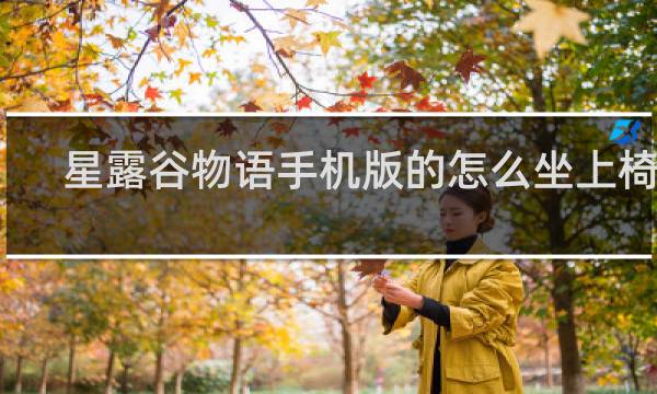 星露谷物语手机版的怎么坐上椅子