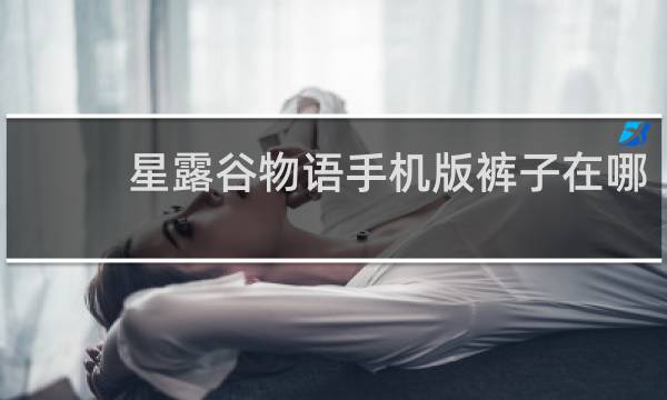 星露谷物语手机版裤子在哪