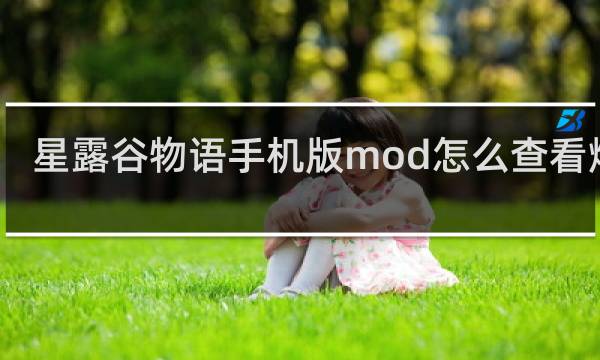 星露谷物语手机版mod怎么查看爆红