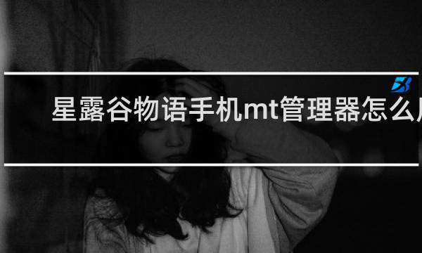 星露谷物语手机mt管理器怎么用