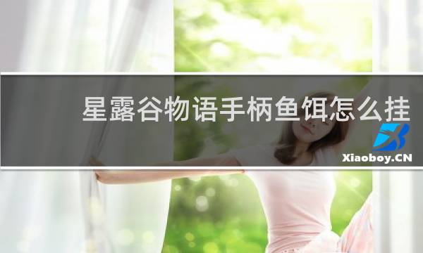 星露谷物语手柄鱼饵怎么挂