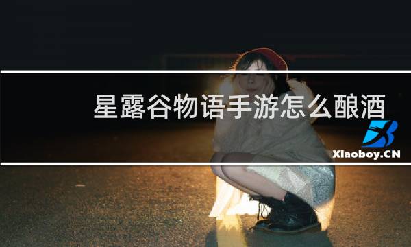 星露谷物语手游怎么酿酒