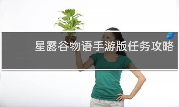 星露谷物语手游版任务攻略