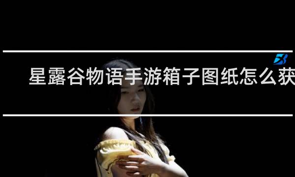 星露谷物语手游箱子图纸怎么获得