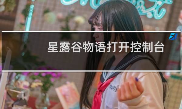 星露谷物语打开控制台