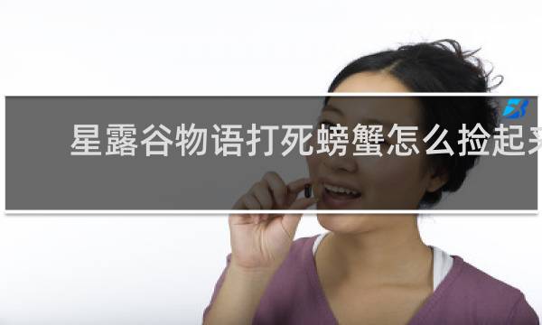 星露谷物语打死螃蟹怎么捡起来