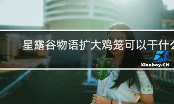 星露谷物语扩大鸡笼可以干什么