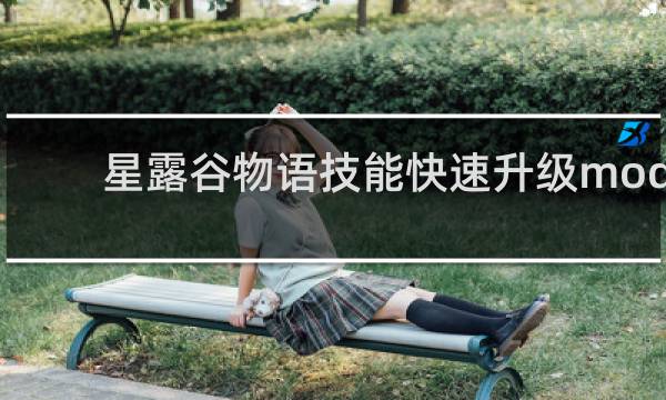 星露谷物语技能快速升级mod