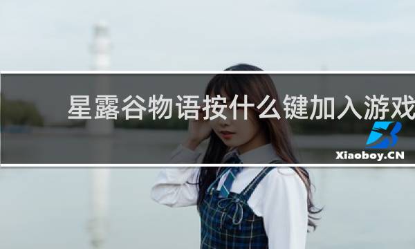 星露谷物语按什么键加入游戏