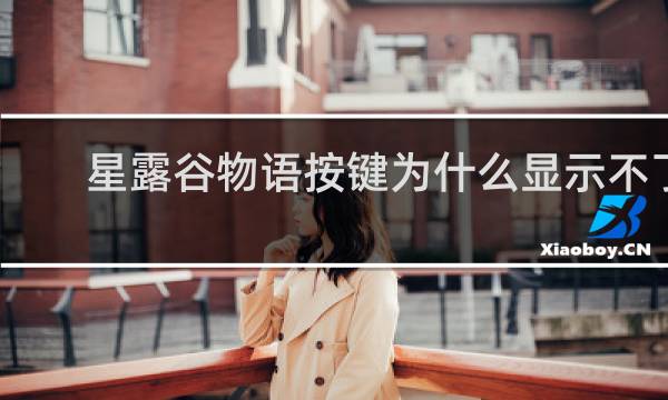 星露谷物语按键为什么显示不了