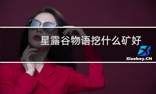 星露谷物语挖什么矿好